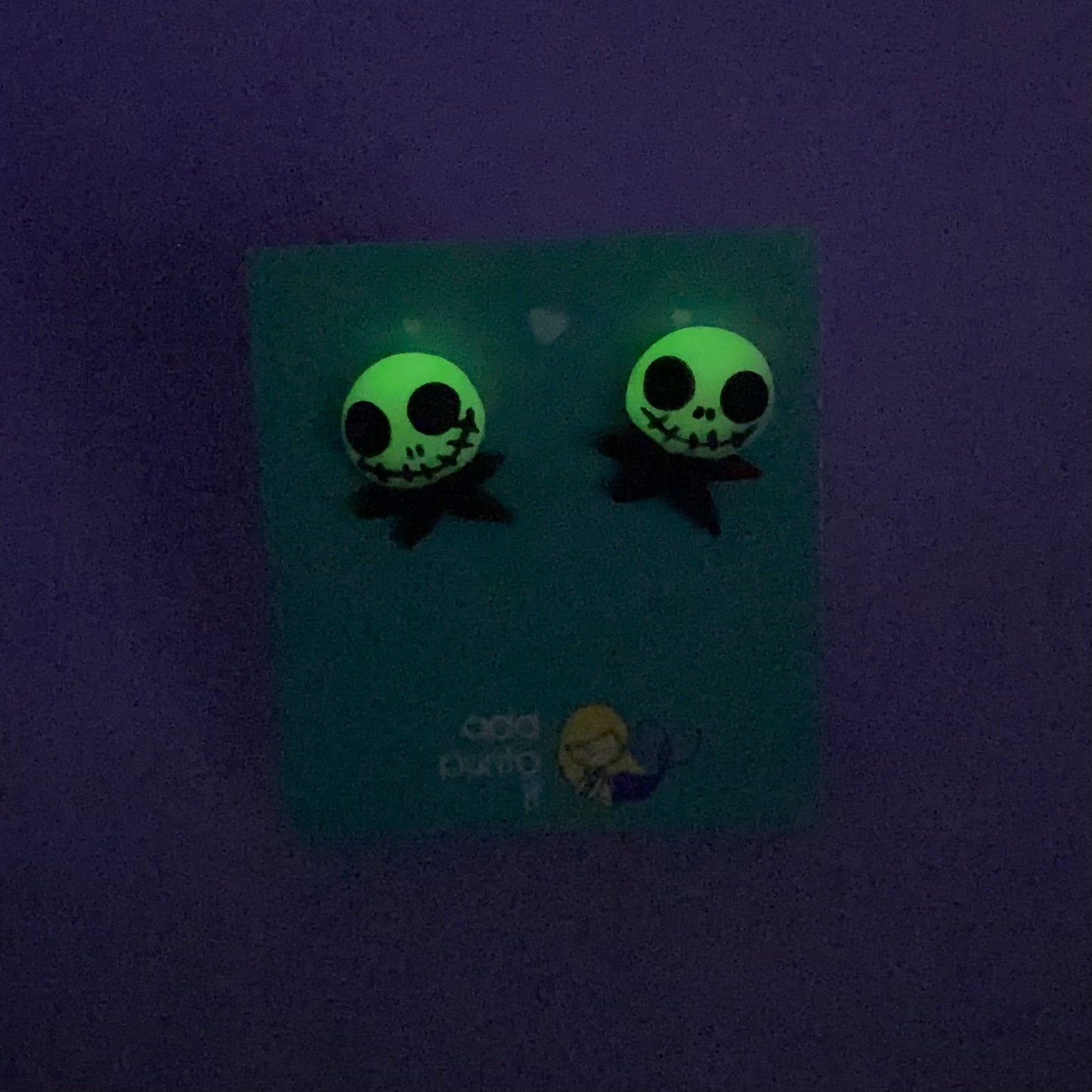 Aretes · Jack Skellington (The Nightmare Before Christmas) Glow in the dark