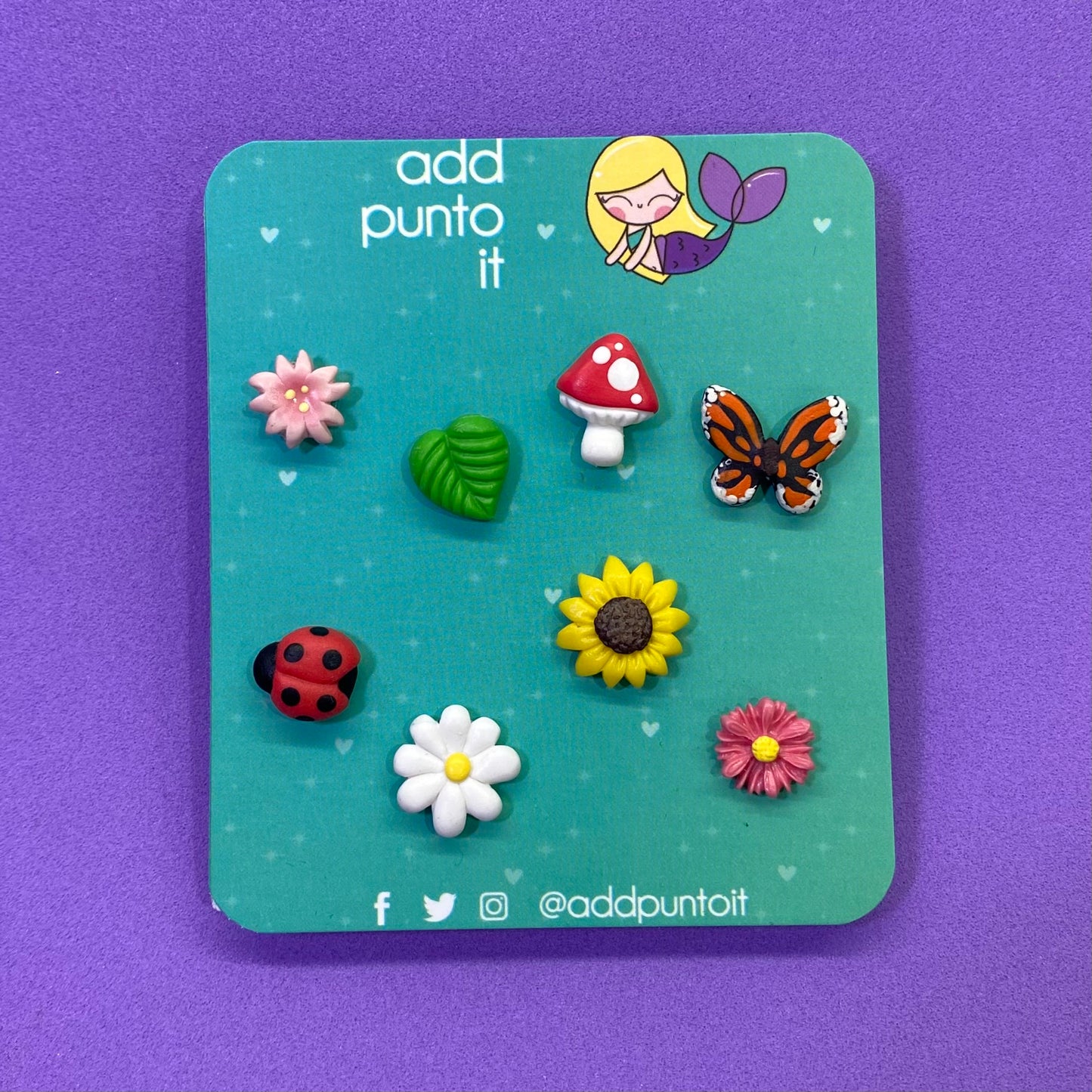 Aretes · Flores y bichitos  Colección