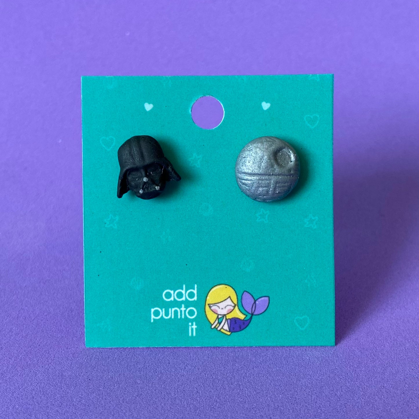 Aretes · Darth Vader y Death Star (Star Wars)