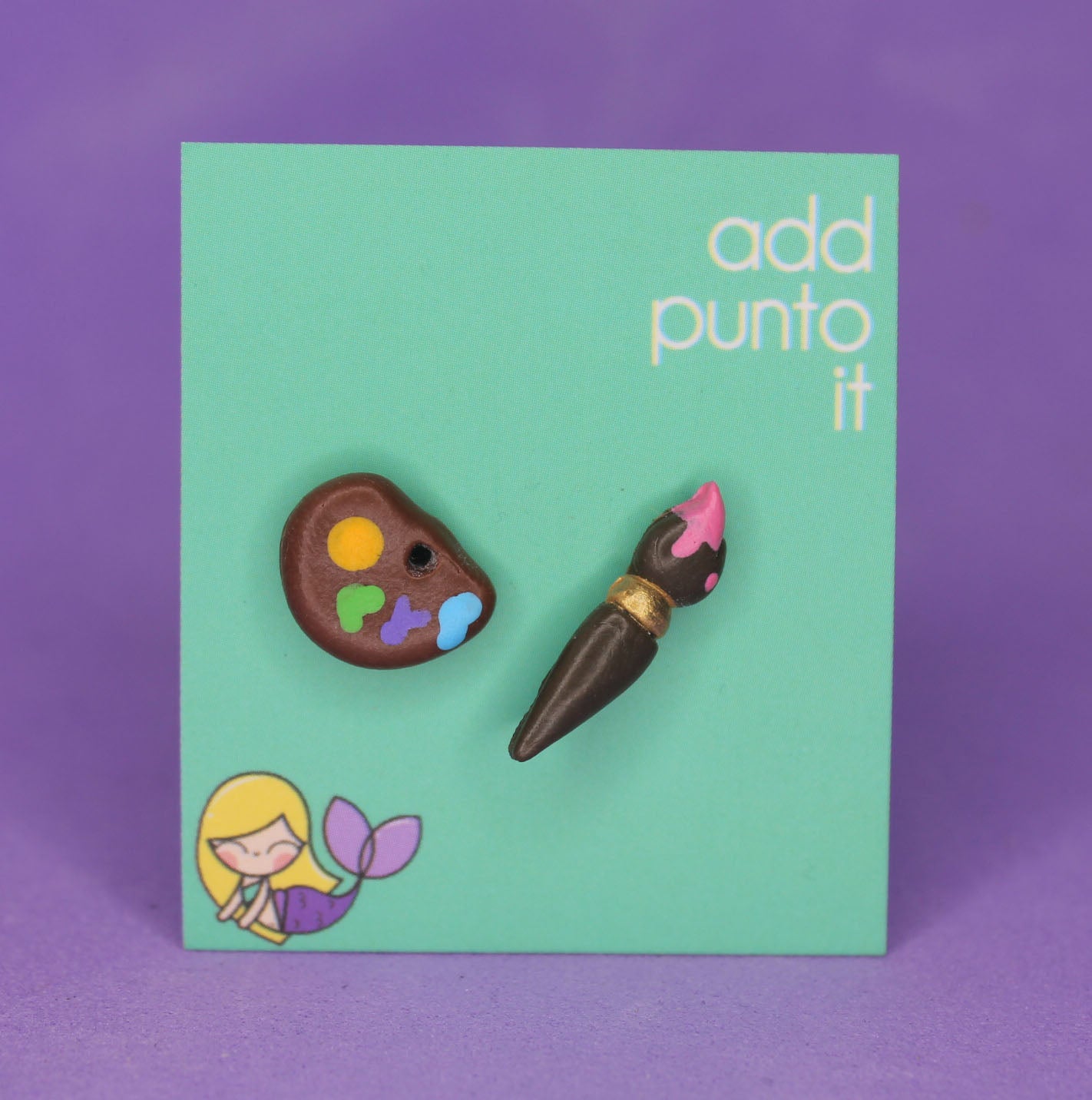 Aretes · Godete y pincel