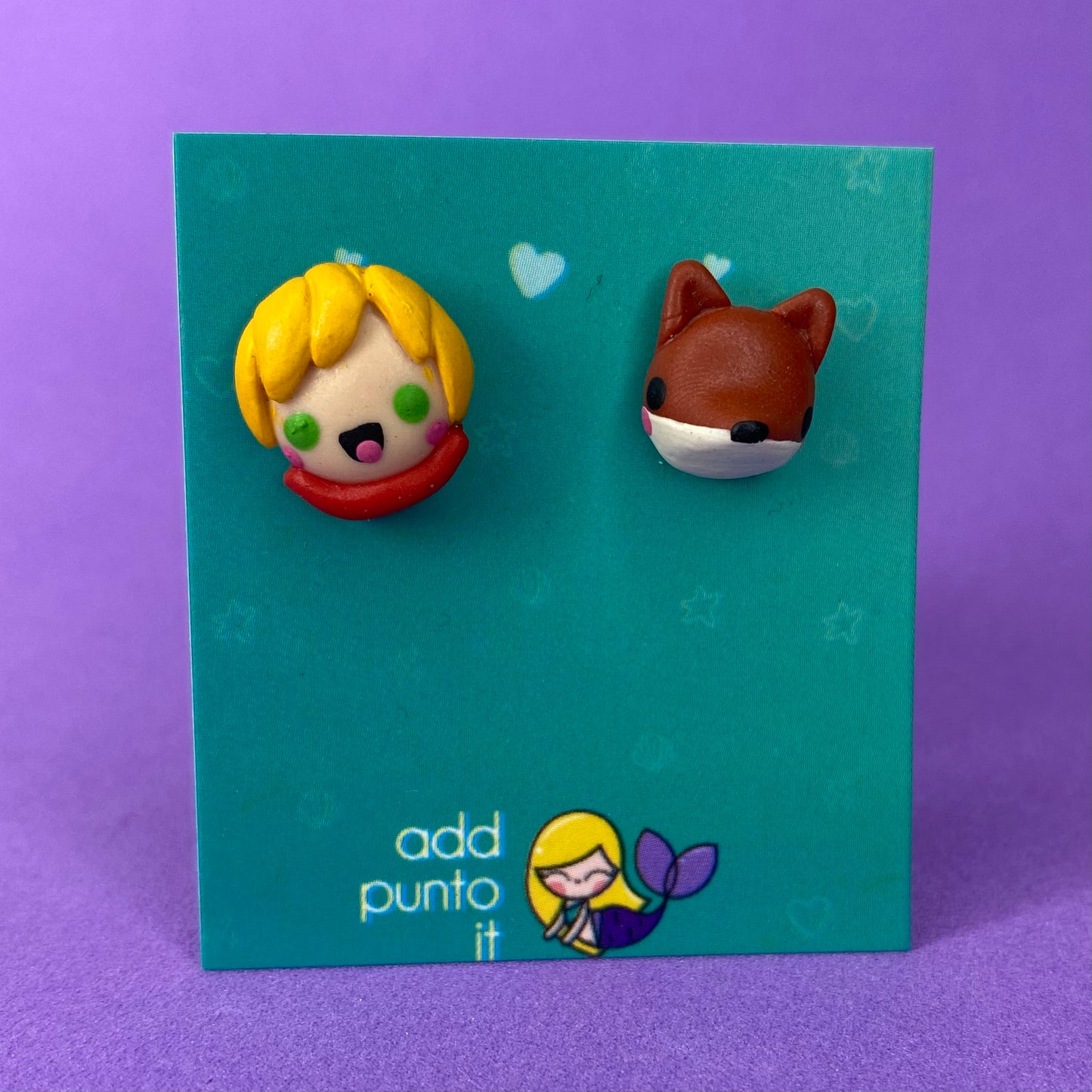 Aretes · El Principito y zorro