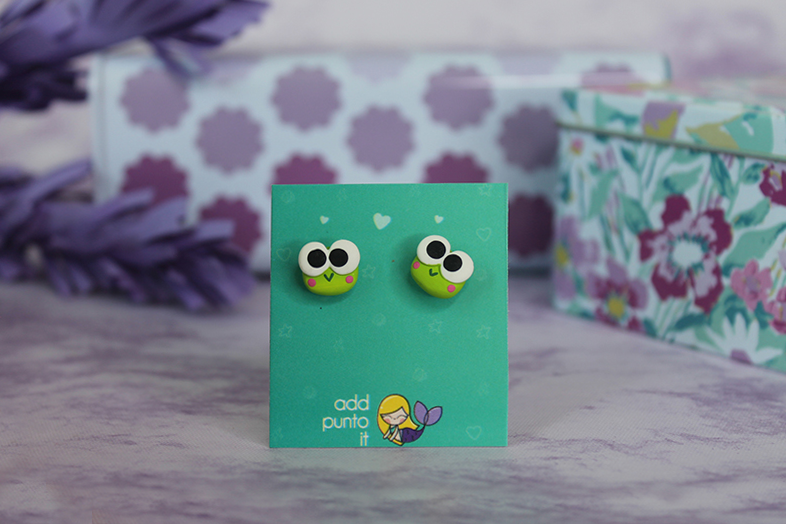 Aretes · Sanrio Keroppi