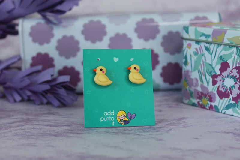 Aretes · Patito de Hule
