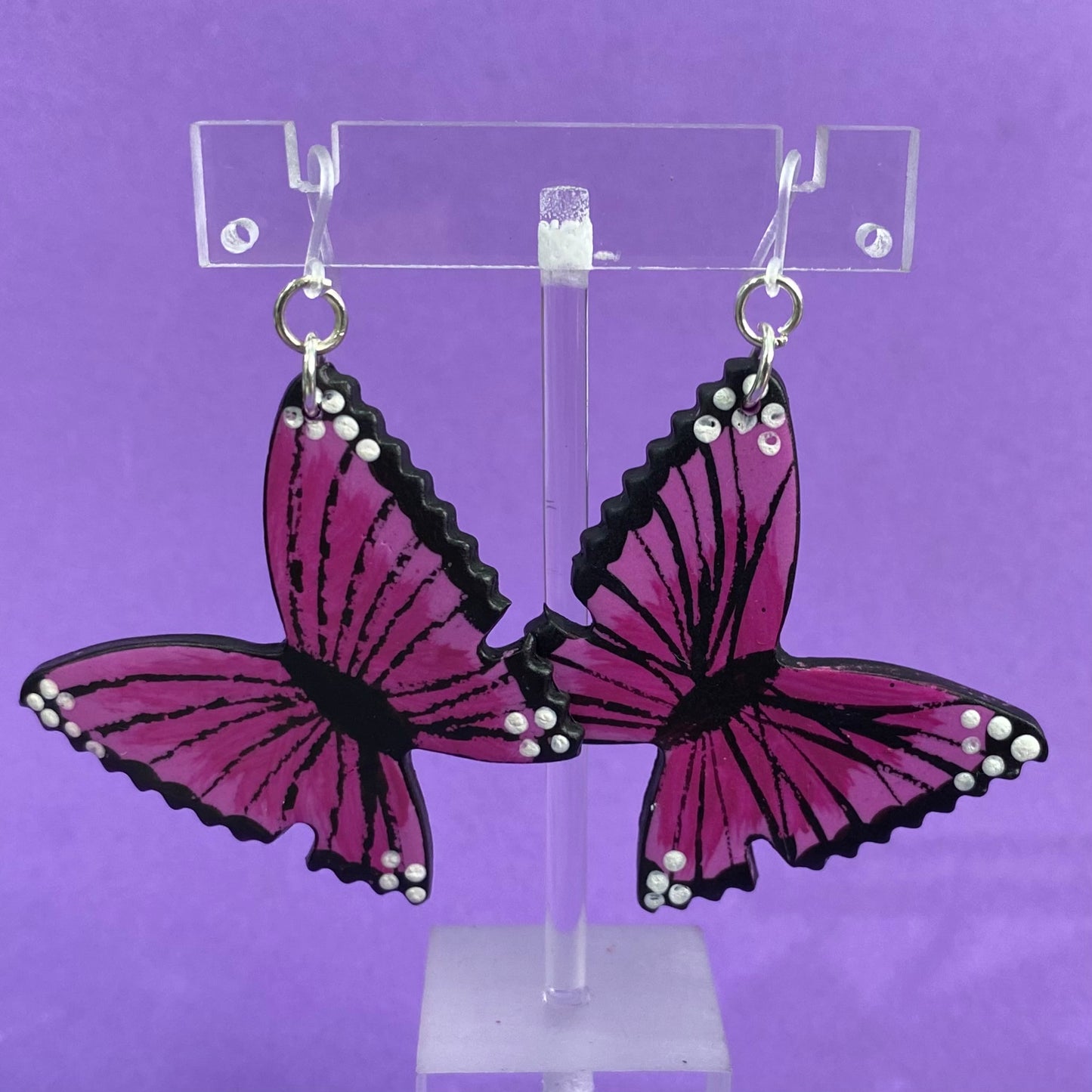 Aretes · Mariposa Morada G