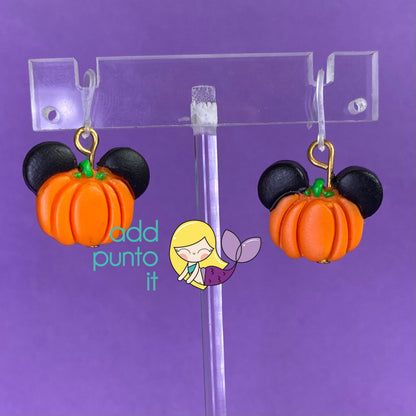 Aretes · Mickey calabaza 🎃 (Neón)(colección LIMITADA 2024)