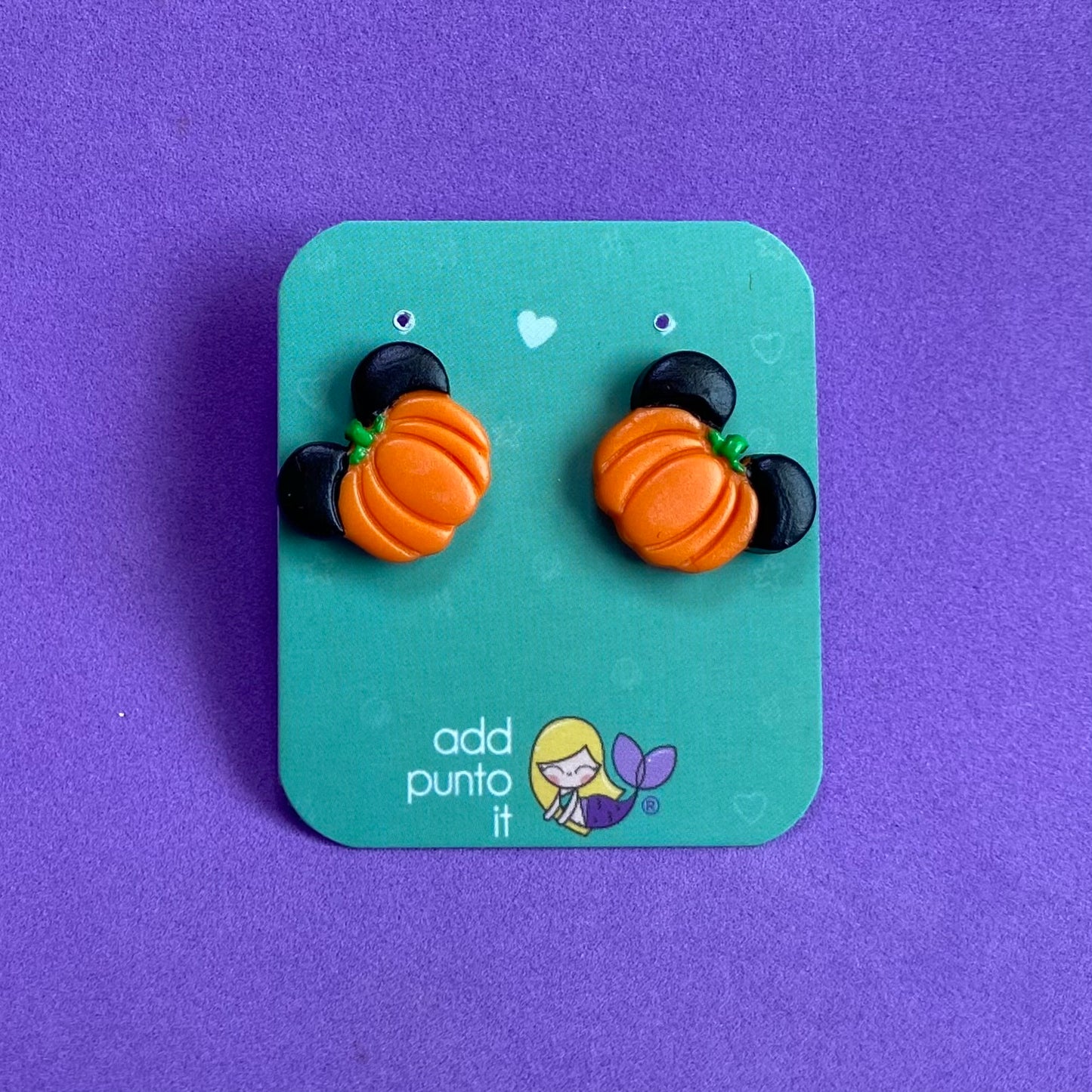 Aretes · Mickey calabaza 🎃 (Neón)(colección LIMITADA 2024)