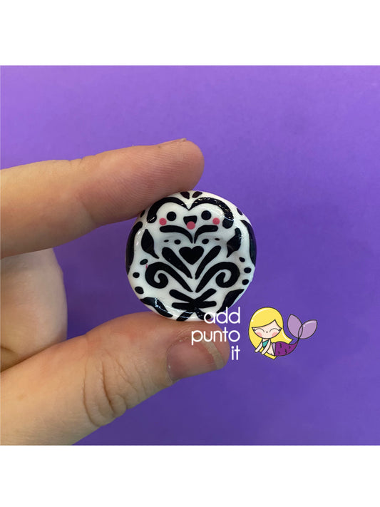 Mi compita • Talavera poblana Blanco y negro