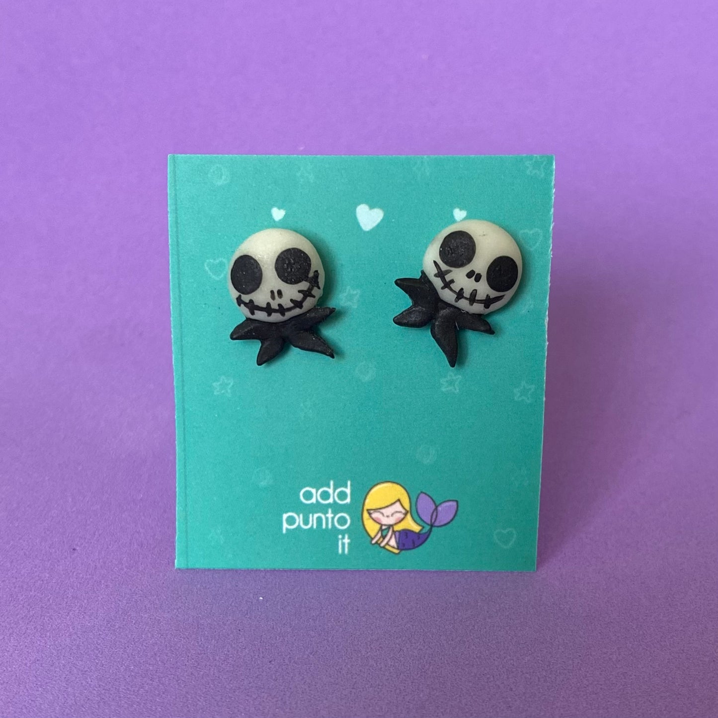 Aretes · Jack Skellington (The Nightmare Before Christmas) Glow in the dark