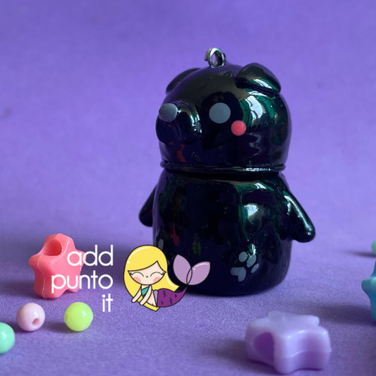 Pastillero · Pug negro