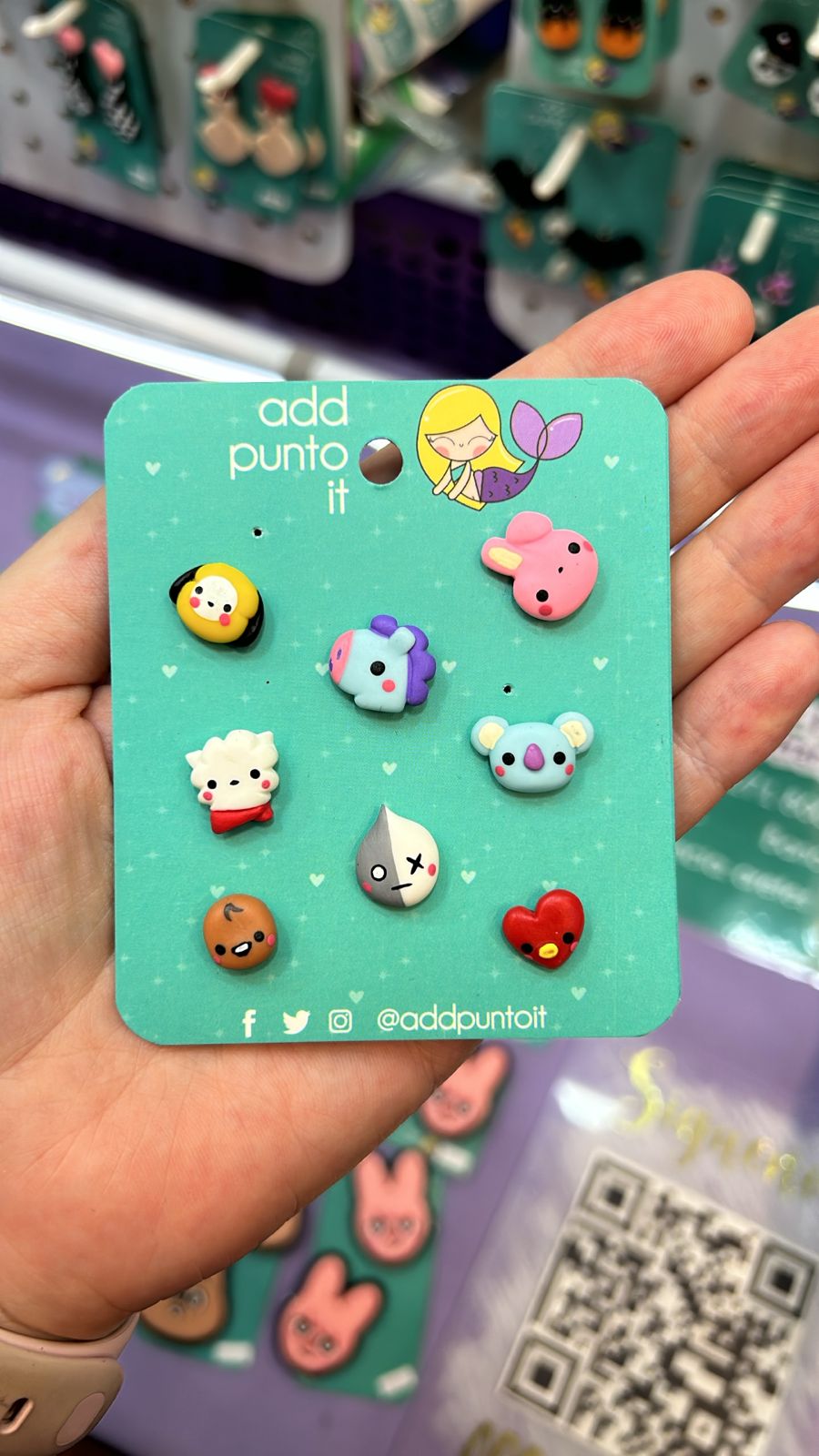 Aretes · BT21 (colección completa)