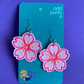 Aretes de gancho · 🌸 Flor de Cerezo (Sakura)