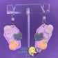 Aretes de Gancho · Ataúd gótico kawaii (Neon y Brillan en la obscuridad)(colección LIMITADA 2024)