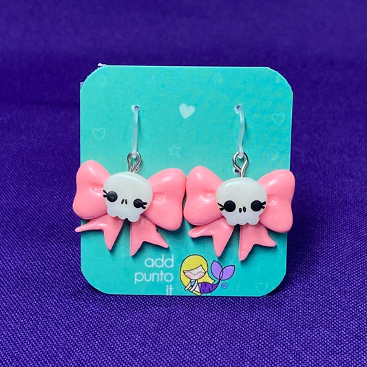 Arete de gancho · Pink Emo Skull 2025 (PREVENTA)