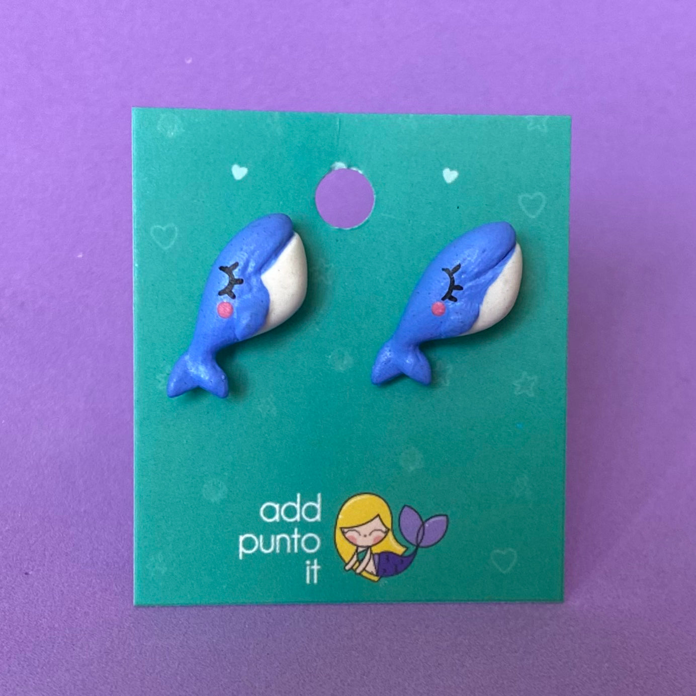 Aretes · Ballena Azul