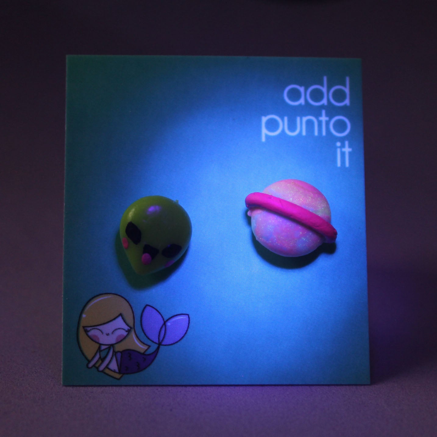 Aretes · Alien y planeta (GitD)