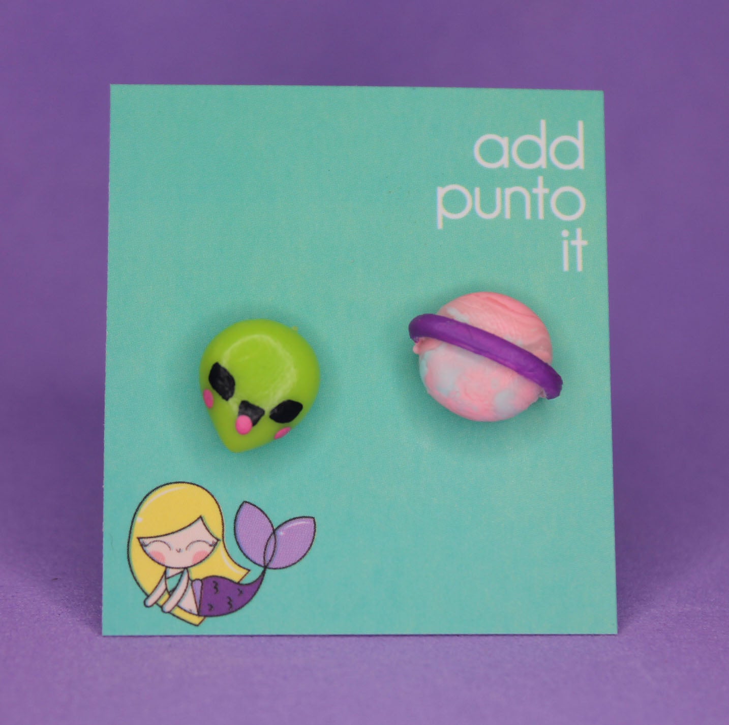 Aretes · Alien y planeta (GitD)