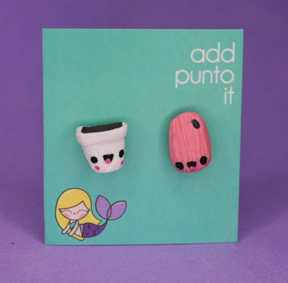 Aretes · Tamal dulce y Atole