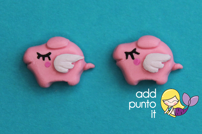 Aretes · Cerdito con Alas