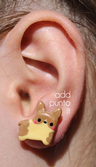 Aretes · Perrito Corgi