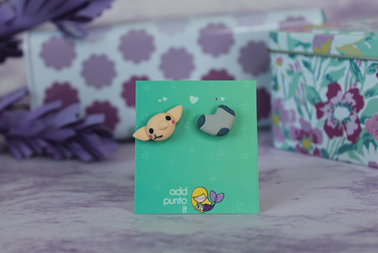Aretes · Doby y calcetín (Harry Potter)