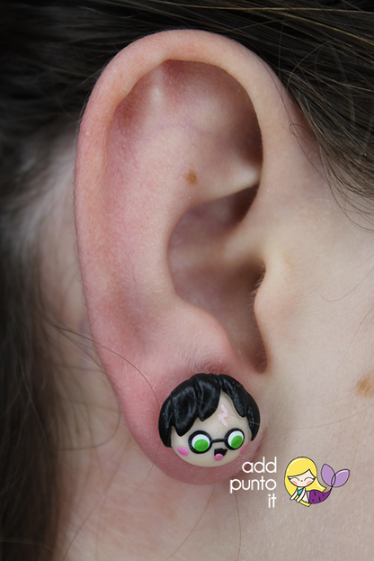 Aretes · Harry y Hedwig (Harry Potter)