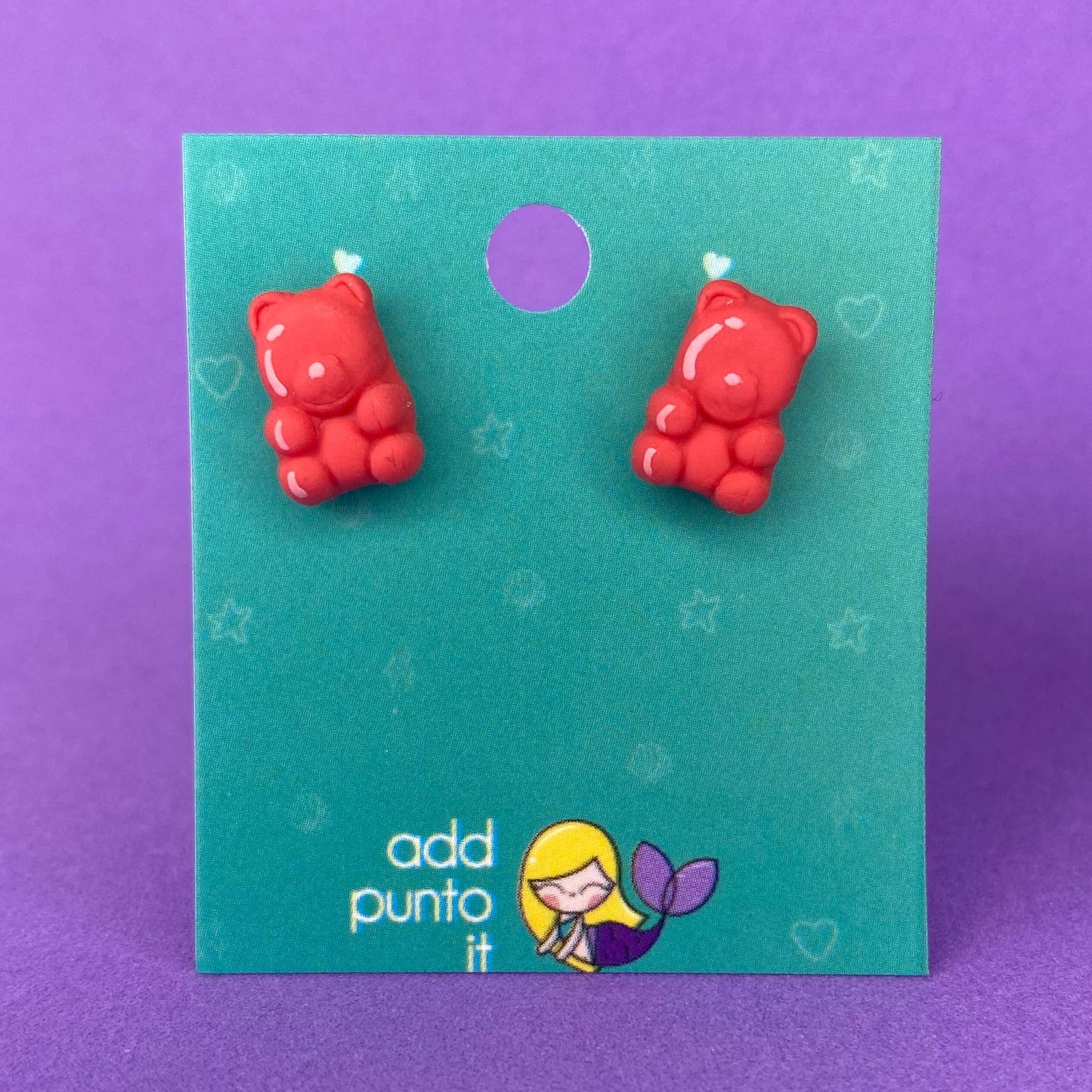 Aretes · Panditas, gomitas de oso