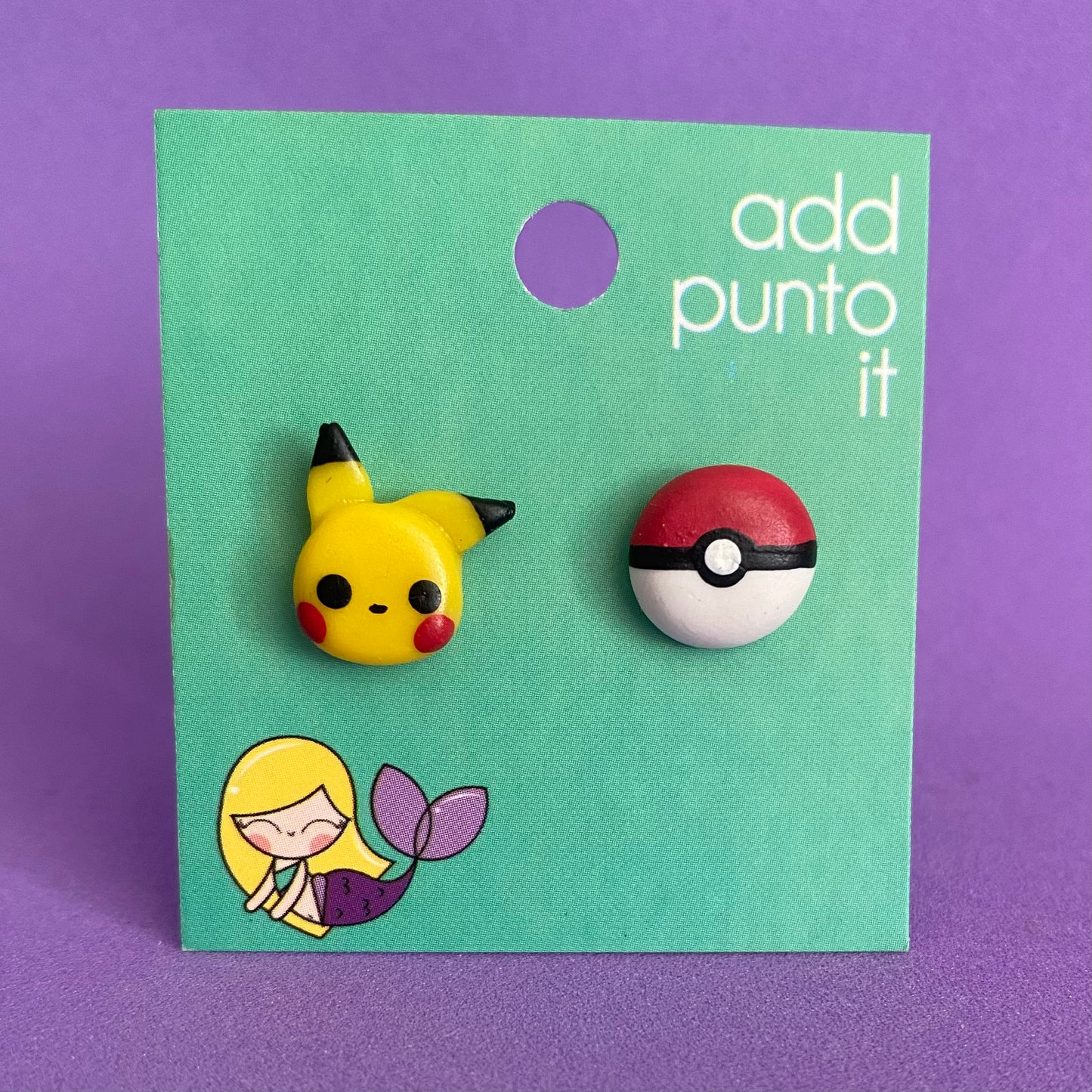 Aretes · Pikachu y Pokebola (Pokemón)