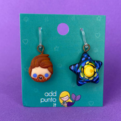 Aretes · Vincent Van Gogh y la Noche Estrellada NEÓN