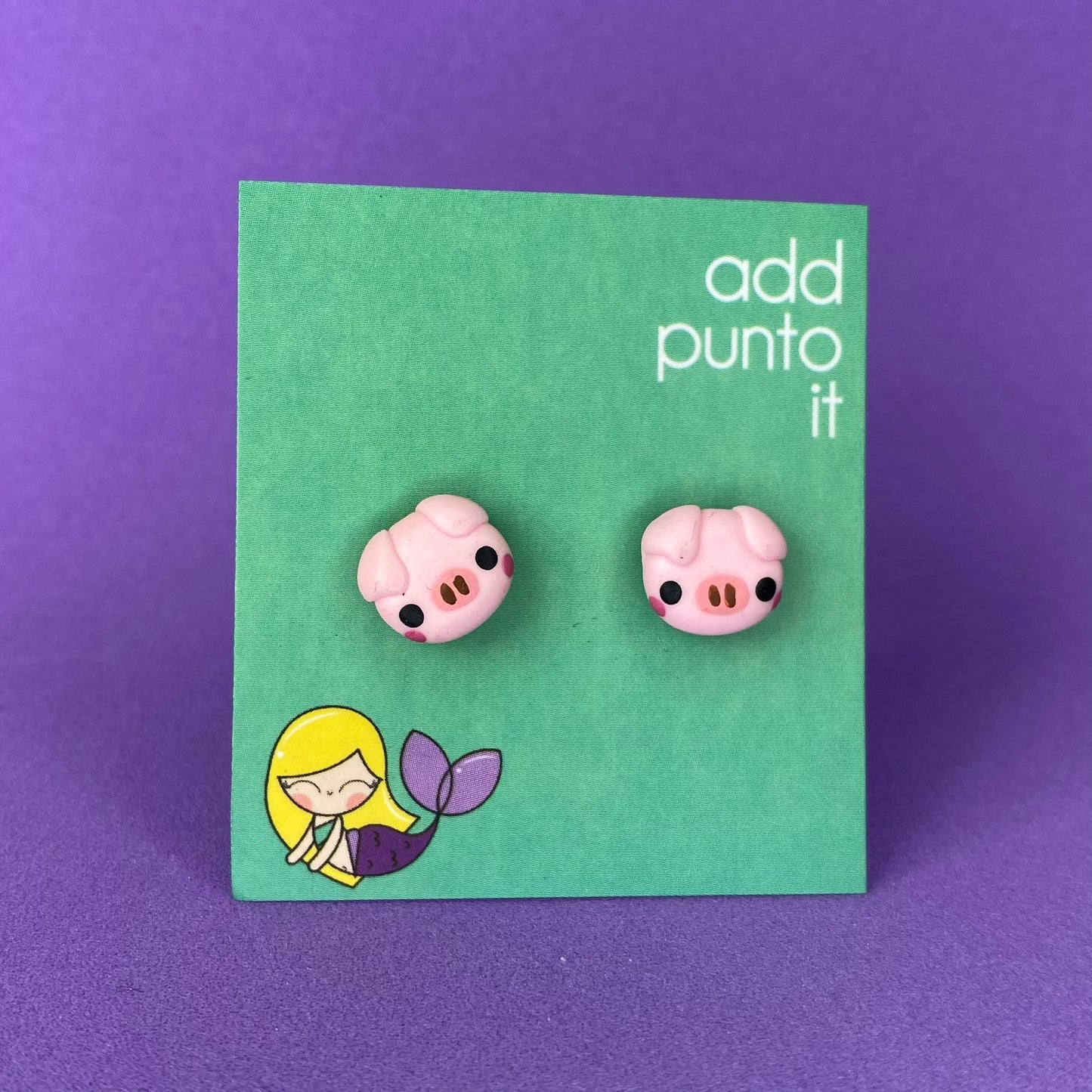 Aretes · Cerdito mini