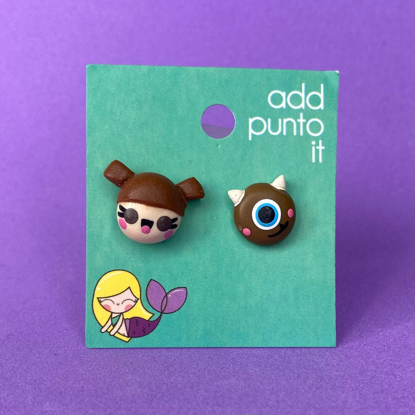 Aretes · Boo y Miguelin (Monsters Inc.)