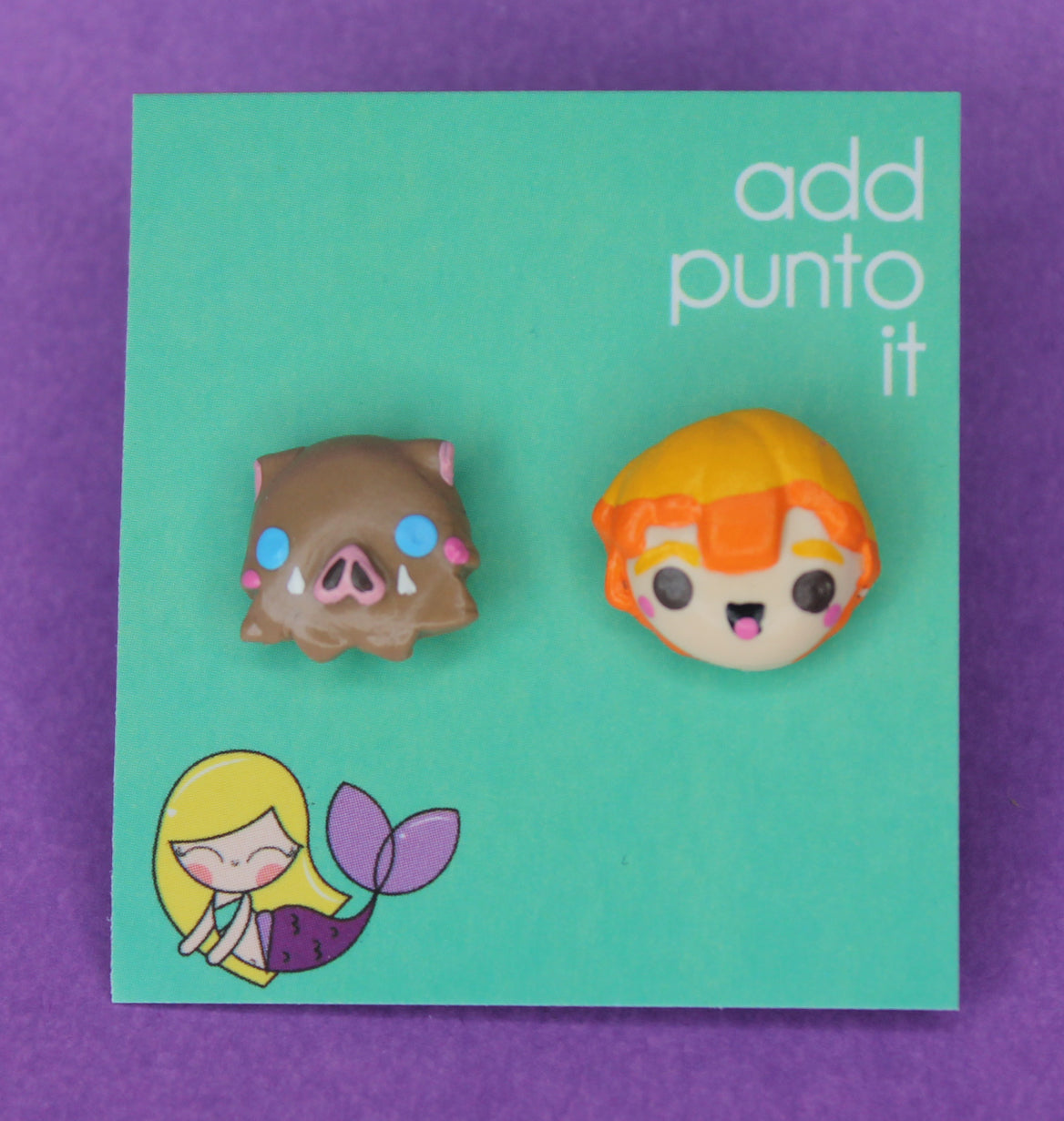 Aretes · Inosuke y Zenitsu (Demon Slayer - Kimetsu No Yaiba)