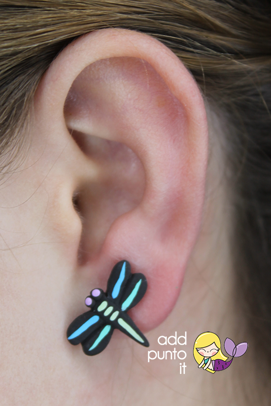 Aretes · Libélula (glow in the dark)