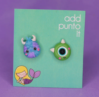 Aretes · Mike y Sully (Monsters Inc)
