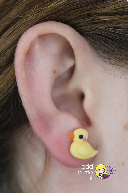 Aretes · Patito de Hule