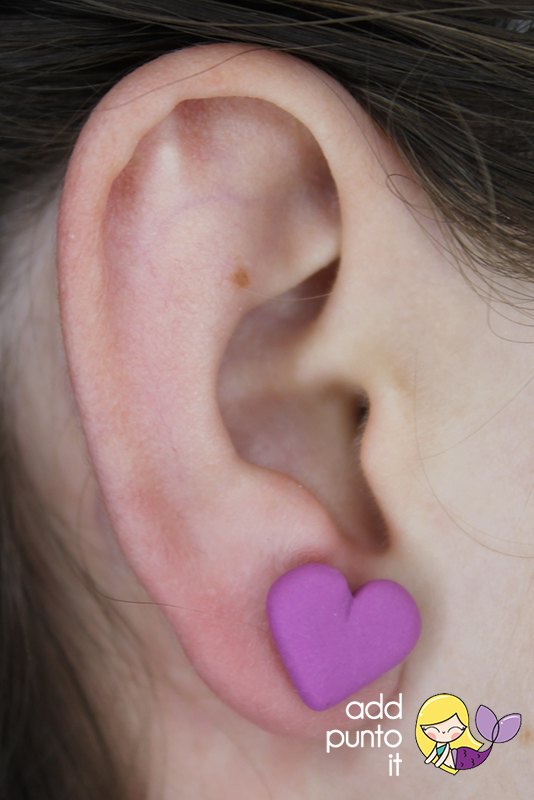 Aretes · T- Rex y corazón