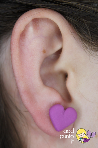 Aretes · T- Rex y corazón